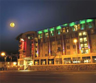 Outside the Hotel